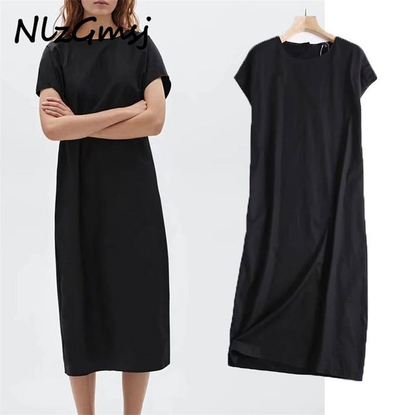 women dress o neck short sleevele simple midi es woman elegant robe button poplin casual 04 210628, Black;gray
women dress o neck short sleevele simple midi es woman elegant robe button poplin casual 04 210628, Black;gray