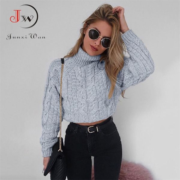 fashion knitted sweater women autumn winter long sleeve turtleneck short pullovers knitwear jumper pull femme 210918, White;black
fashion knitted sweater women autumn winter long sleeve turtleneck short pullovers knitwear jumper pull femme 210918, White;black