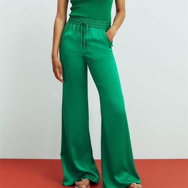 women's pants & capris mesttraf women 2021 fashion side pockets loose wide leg vintage high elastic waist drawstring female trousers st, Black;white
women's pants & capris mesttraf women 2021 fashion side pockets loose wide leg vintage high elastic waist drawstring female trousers st, Black;white