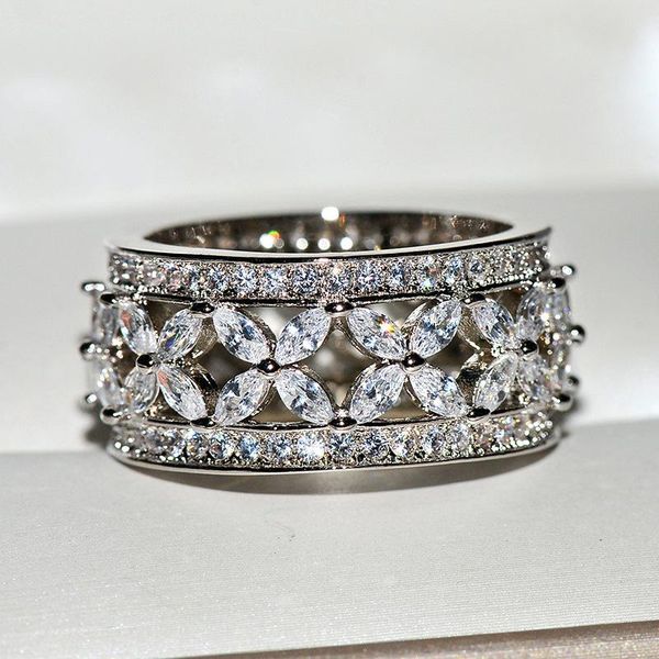 cluster rings 2021 silver color big band ring with bling zircon stone for women wedding engagement fashion jewelry gift, Golden;silver
cluster rings 2021 silver color big band ring with bling zircon stone for women wedding engagement fashion jewelry gift, Golden;silver