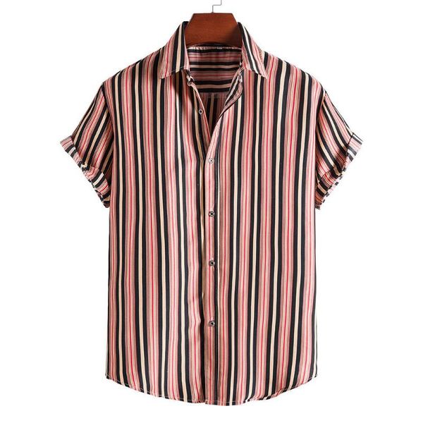 men's casual shirts men summer ropa de hombre 2021 marca beach wear mens button down tropical aloha stripe shirt camisa, White;black
men's casual shirts men summer ropa de hombre 2021 marca beach wear mens button down tropical aloha stripe shirt camisa, White;black