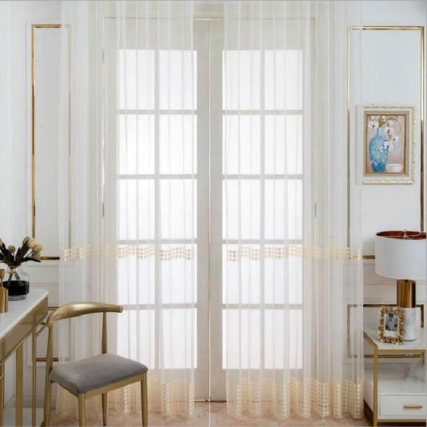 curtain & drapes modern embroidered sheer living room tulle decoration window treatment for bedroom white/grey/yellow
curtain & drapes modern embroidered sheer living room tulle decoration window treatment for bedroom white/grey/yellow