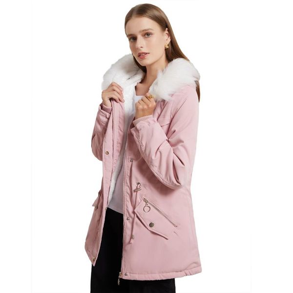 women's down & parkas winter warm parka women coat ladies fur lining womens thick long jackets hooded overcoat for clothing, Black
women's down & parkas winter warm parka women coat ladies fur lining womens thick long jackets hooded overcoat for clothing, Black