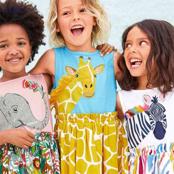 little maven girls summer dress cotton baby clothing for children outfits suits giraffe lovely kids 2 to 7 years 210915, Blue;red
little maven girls summer dress cotton baby clothing for children outfits suits giraffe lovely kids 2 to 7 years 210915, Blue;red