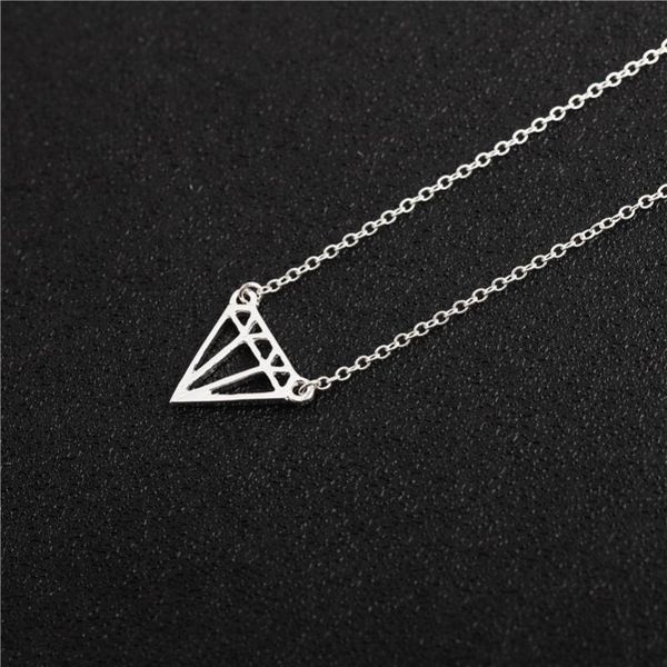 pendant necklaces 10 geometric hollow nut cone lozenge charm necklace flat polygon triangle shape ladies rhombus, Silver
pendant necklaces 10 geometric hollow nut cone lozenge charm necklace flat polygon triangle shape ladies rhombus, Silver