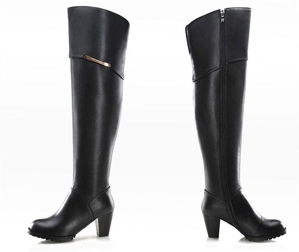 boots qplyxcogenuine leather + pu over the knee zipper high heels women fashion shoes large size 34-45, Black
boots qplyxcogenuine leather + pu over the knee zipper high heels women fashion shoes large size 34-45, Black