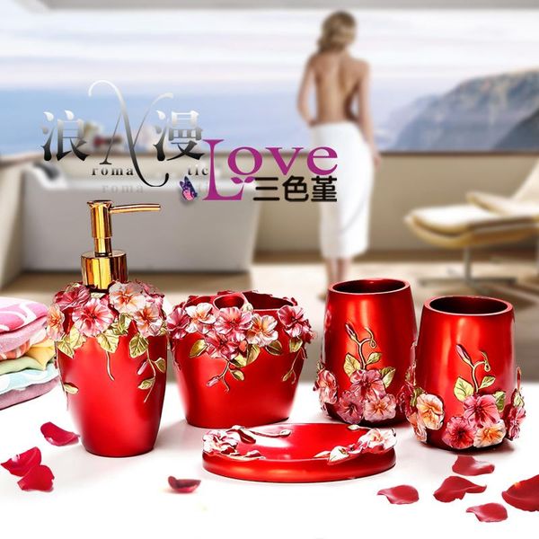 bath accessory set resin bathroom accessories five pieces of wedding gift at home supplies kit wash
bath accessory set resin bathroom accessories five pieces of wedding gift at home supplies kit wash