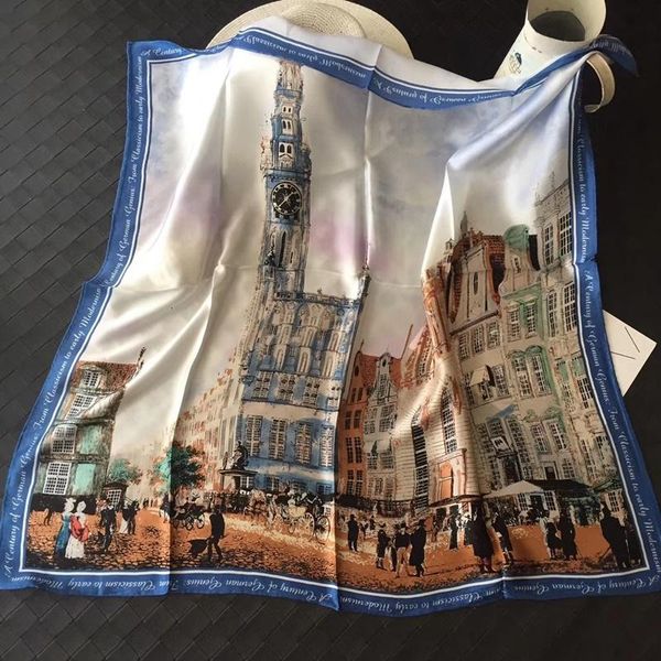 scarves oil painting big ben print 100% satin silk scarf wraps shawl foulard soft smoonth 88x88cm, Blue;gray
scarves oil painting big ben print 100% satin silk scarf wraps shawl foulard soft smoonth 88x88cm, Blue;gray