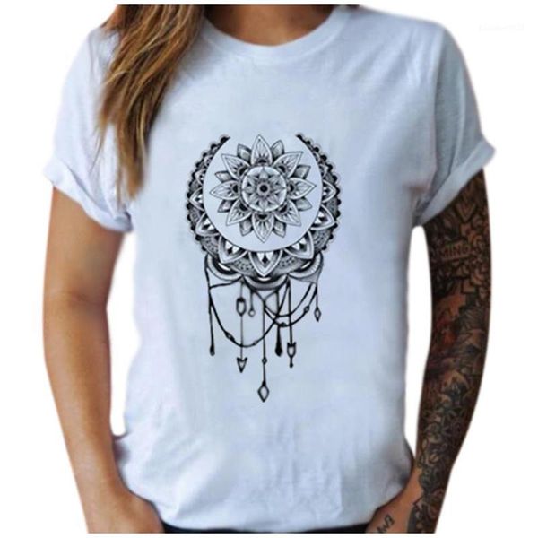 women's t-shirt t-shirts summer retro sun and moon print round neck short-sleeved shirt casual fashion woman 2021 manga corta, White
women's t-shirt t-shirts summer retro sun and moon print round neck short-sleeved shirt casual fashion woman 2021 manga corta, White