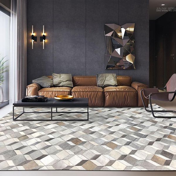 carpets nodic 3d area rug cowhide leather carpet large size natural genuine patchwork geometric living room stitching cow fur
carpets nodic 3d area rug cowhide leather carpet large size natural genuine patchwork geometric living room stitching cow fur
