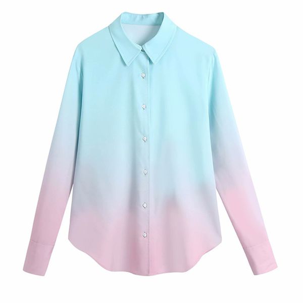 fashion all-match campus simple holiday leisure elegant tie-dye turn-down collar loose long sleeve shirt women 16f1178 210510, White
fashion all-match campus simple holiday leisure elegant tie-dye turn-down collar loose long sleeve shirt women 16f1178 210510, White