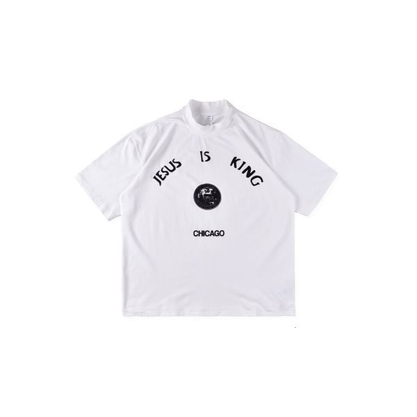 kanye west t shirt jesus is king chicago printed turtleneck tees women cotton t-shirt men, White;black
kanye west t shirt jesus is king chicago printed turtleneck tees women cotton t-shirt men, White;black