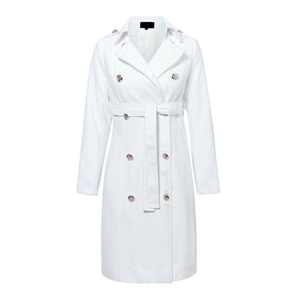 women's trench coats female women winter office solid dress vintage double breasted white coat for sashes slim long, Tan;black
women's trench coats female women winter office solid dress vintage double breasted white coat for sashes slim long, Tan;black