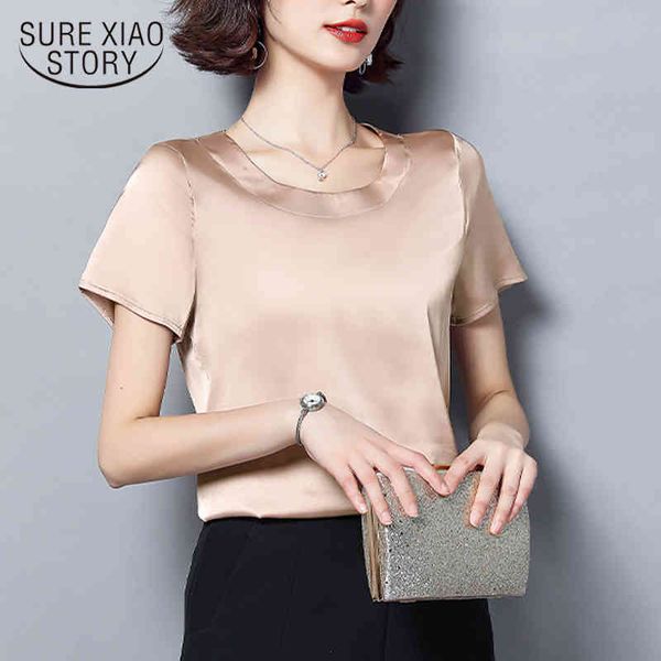 short sleeve plus size 4xl solid shirts summer silk blouse for casual loose o neck crop women 9160 50 210415, White
short sleeve plus size 4xl solid shirts summer silk blouse for casual loose o neck crop women 9160 50 210415, White