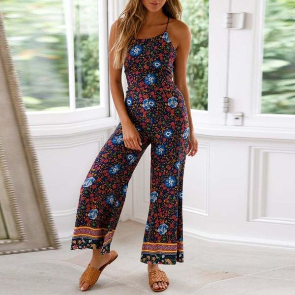 women's jumpsuits & rompers womens floral printing wide leg pants long jumpsuit backless strappy playsuit polyester sleeveless casual 1, Black;white
women's jumpsuits & rompers womens floral printing wide leg pants long jumpsuit backless strappy playsuit polyester sleeveless casual 1, Black;white