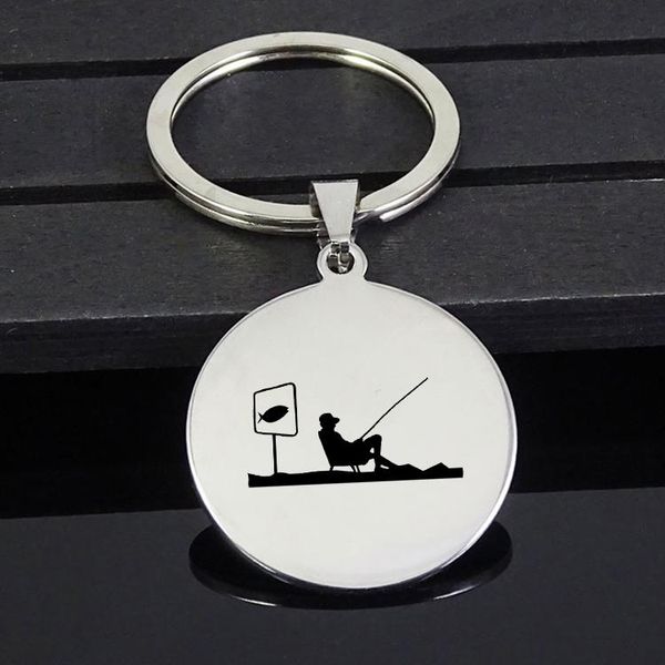 keychains personality fishing keychain high polished stainless steel disc jewelry for men and women yp7441, Silver
keychains personality fishing keychain high polished stainless steel disc jewelry for men and women yp7441, Silver