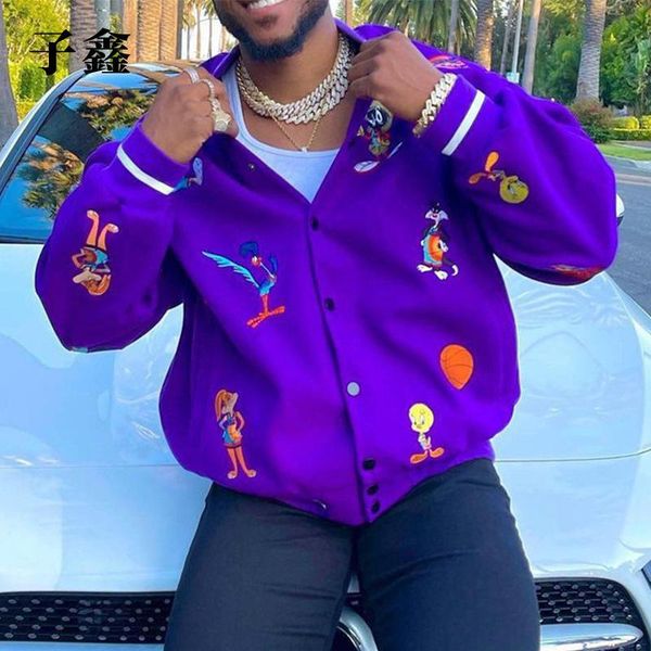 men's jackets 2021 wear european and american fashion trim print jacket spring autumn coat baseball, Black;brown
men's jackets 2021 wear european and american fashion trim print jacket spring autumn coat baseball, Black;brown