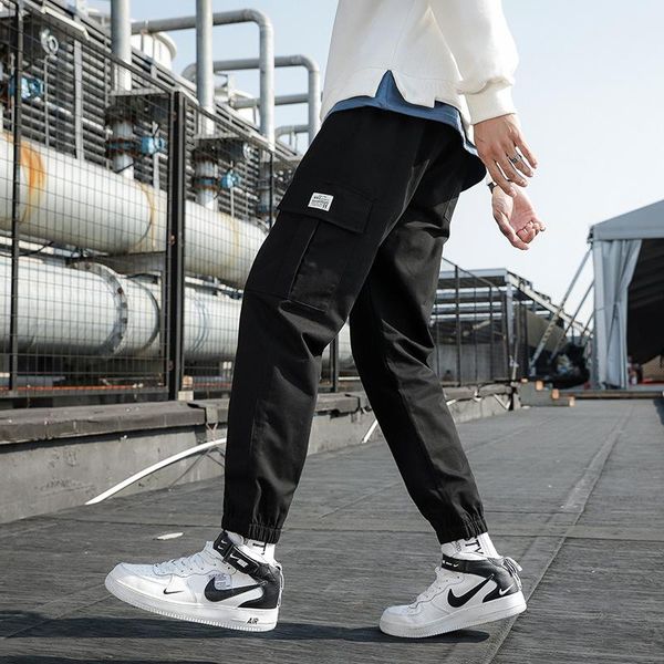 men's pants 2021 four seasons overalls capris versatile youth loose fashion casual japanese tie, Black
men's pants 2021 four seasons overalls capris versatile youth loose fashion casual japanese tie, Black