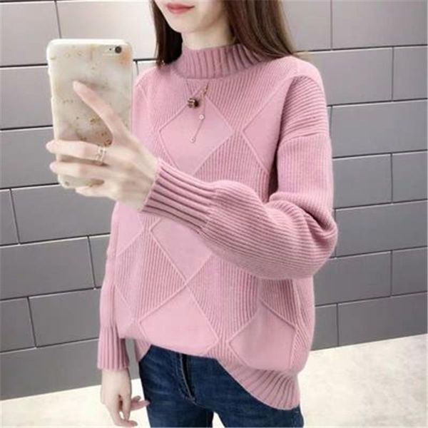 women's sweaters women long sleeve turtleneck pink purple jumper sweater female autumn winter loose knitted pullover, White;black
women's sweaters women long sleeve turtleneck pink purple jumper sweater female autumn winter loose knitted pullover, White;black