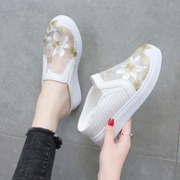 slippers women mesh+pu casual shoes flat platform wedges breathable sneakers open heel backless loafers 2021, Black
slippers women mesh+pu casual shoes flat platform wedges breathable sneakers open heel backless loafers 2021, Black