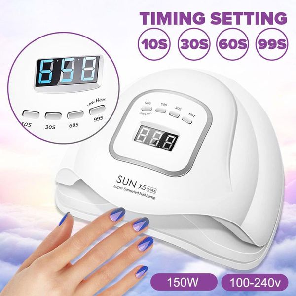 nail dryers sun x5max 150w led&uv lamp art dryer 45 leds for drying gel polish 10/30/60/99s timer auto sensor manicure tools
nail dryers sun x5max 150w led&uv lamp art dryer 45 leds for drying gel polish 10/30/60/99s timer auto sensor manicure tools