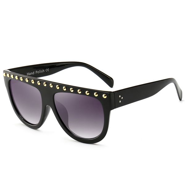 2021 flat retro luxury sunglasses women fashion brand design big frame rivet sun glasses men stylish colorful eyewear uv400, Silver
2021 flat retro luxury sunglasses women fashion brand design big frame rivet sun glasses men stylish colorful eyewear uv400, Silver