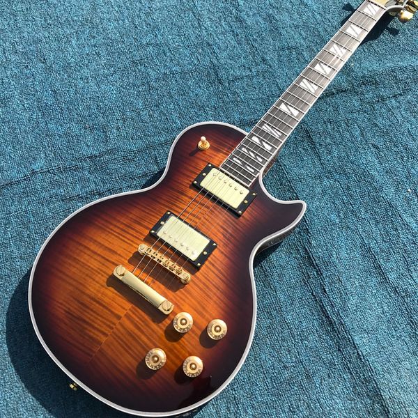 delivery, flame maple & back electric guitar,double convex surface rosewood fingerboard
delivery, flame maple & back electric guitar,double convex surface rosewood fingerboard