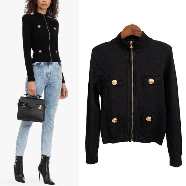 women's jackets american women s style solid color cardigan coat versatile temperament thin sweater long sleeved top, Black;brown
women's jackets american women s style solid color cardigan coat versatile temperament thin sweater long sleeved top, Black;brown