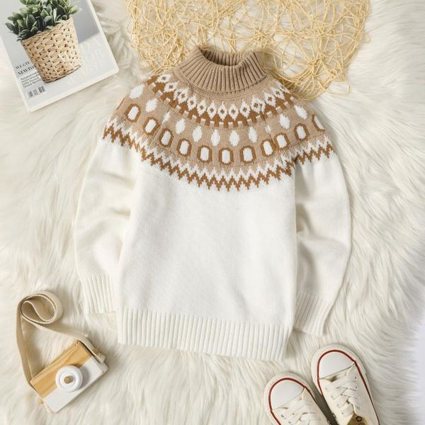 pullover patpat toddler boy turtleneck geo pattern colorblock sweater, Blue
pullover patpat toddler boy turtleneck geo pattern colorblock sweater, Blue