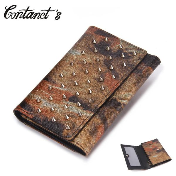 wallets women wallet genuine leather american style short trifold money bag ladies party gold rivet clutch zipper coin purse, Red;black
wallets women wallet genuine leather american style short trifold money bag ladies party gold rivet clutch zipper coin purse, Red;black