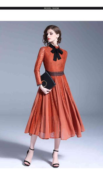 fall fashion bowknot chiffon patchwork lace women sleeve robe autumn european office lady party long dress, Black;gray
fall fashion bowknot chiffon patchwork lace women sleeve robe autumn european office lady party long dress, Black;gray