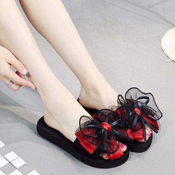 slippers summer sandals bowknot woman non-slip large size female open toe women outdoor shoes beach, Black
slippers summer sandals bowknot woman non-slip large size female open toe women outdoor shoes beach, Black
