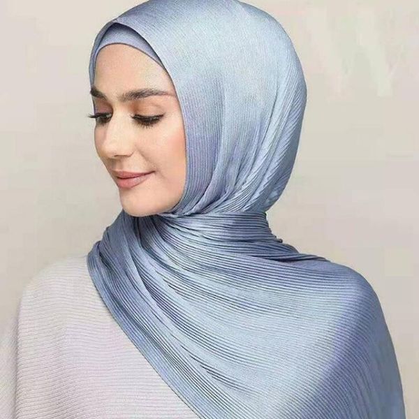 scarves wholesale solid pleated crinkled hijabs plain maxi muslim headscarf elegant women wrinkle headband wraps soft muffler, Blue;gray
scarves wholesale solid pleated crinkled hijabs plain maxi muslim headscarf elegant women wrinkle headband wraps soft muffler, Blue;gray