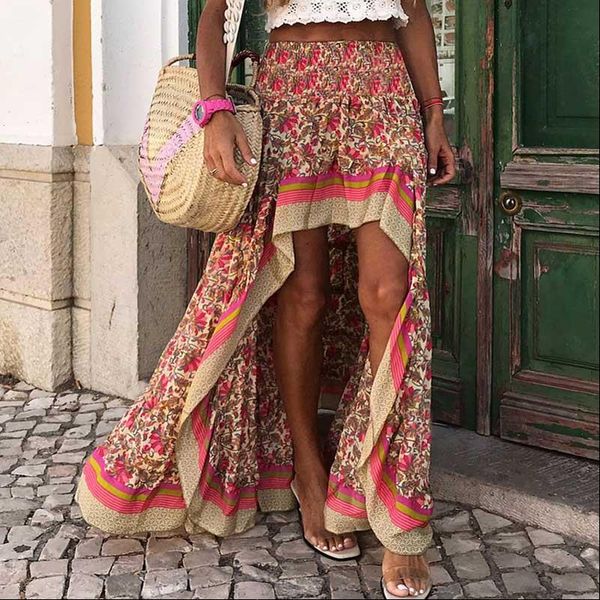 womens skirts style women irregular maxi skirt red cotton floral summer beach bohemian, Black
womens skirts style women irregular maxi skirt red cotton floral summer beach bohemian, Black