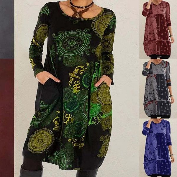 casual dresses autumn women vintage dress long sleeve o neck digital retro print pockets knee-length ladies oversize loose, Black;gray
casual dresses autumn women vintage dress long sleeve o neck digital retro print pockets knee-length ladies oversize loose, Black;gray