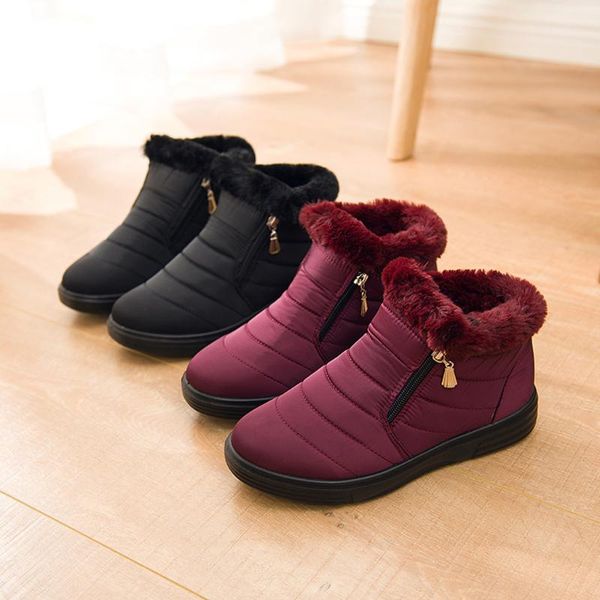 boots winter women short booties snow ankle bootie waterproof footwear warm shoes zapatos de mujer, Black
boots winter women short booties snow ankle bootie waterproof footwear warm shoes zapatos de mujer, Black
