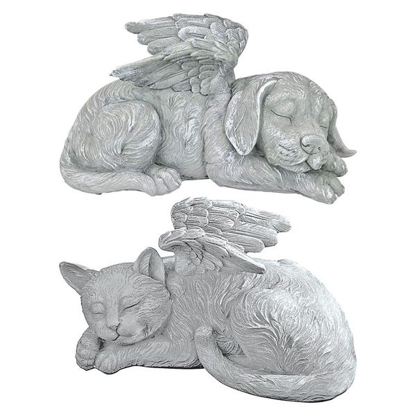 dog cat angel pet memorial statue grave marker tribute, resin crafts, antique stone finish garden decorations
dog cat angel pet memorial statue grave marker tribute, resin crafts, antique stone finish garden decorations