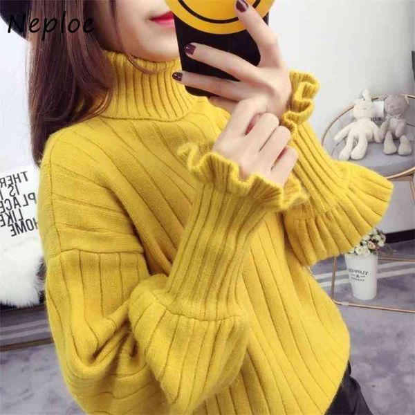 solid color warm sweater women autumn winter korean turtleneck loose pullovers fresh all-match knitted femme 210422, White;black
solid color warm sweater women autumn winter korean turtleneck loose pullovers fresh all-match knitted femme 210422, White;black