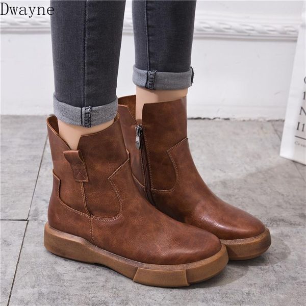 boots retro female british wind 2021 autumn and winter wild flat women's shoes spring single ladies boot, Black
boots retro female british wind 2021 autumn and winter wild flat women's shoes spring single ladies boot, Black