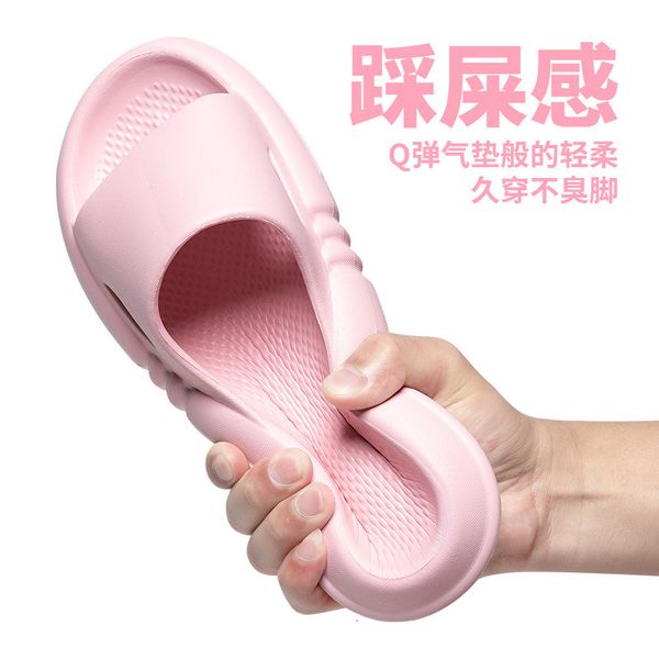 luxury slippers summer style thick stepping on excrement feeling soft bottom heightening sandals female bathroom bath household couple, Black
luxury slippers summer style thick stepping on excrement feeling soft bottom heightening sandals female bathroom bath household couple, Black
