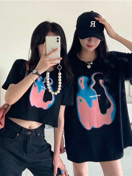 designer brand t shirt short-sleeved loose-fitting girlfriends summer girls exposed umbilical slimming short blouse women's fashion, White
designer brand t shirt short-sleeved loose-fitting girlfriends summer girls exposed umbilical slimming short blouse women's fashion, White