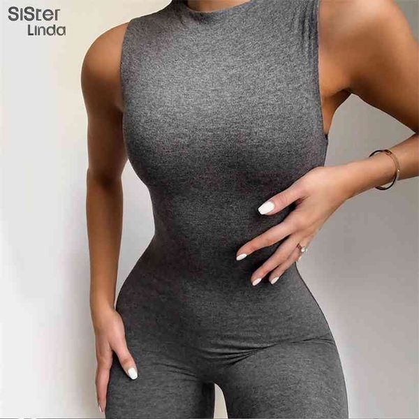 sisterlinda sleeveless skinny summer rompers womens jumpsuit o-neck invisible zipper playsuits ladies sport casual overalls, Black;white
sisterlinda sleeveless skinny summer rompers womens jumpsuit o-neck invisible zipper playsuits ladies sport casual overalls, Black;white
