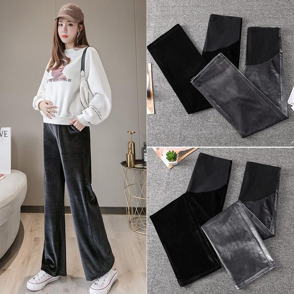 maternity bottoms pregnant women pants trousers autumn and winter clothes fashion wide leg thickening plus velvet, White
maternity bottoms pregnant women pants trousers autumn and winter clothes fashion wide leg thickening plus velvet, White