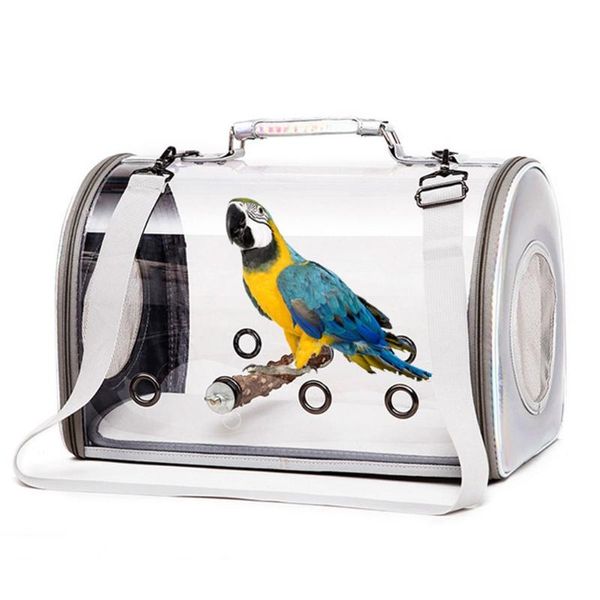 duffel bags bird carrier with stand perch portable travel cage breathable parrot transport bag go out backpack for small animals
duffel bags bird carrier with stand perch portable travel cage breathable parrot transport bag go out backpack for small animals