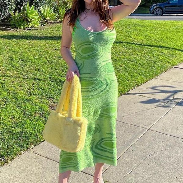 women's swimwear print knit bodycon dress women green y2k summer hollow out sleeveless spaghetti strap beach midi dresses party, White;black
women's swimwear print knit bodycon dress women green y2k summer hollow out sleeveless spaghetti strap beach midi dresses party, White;black