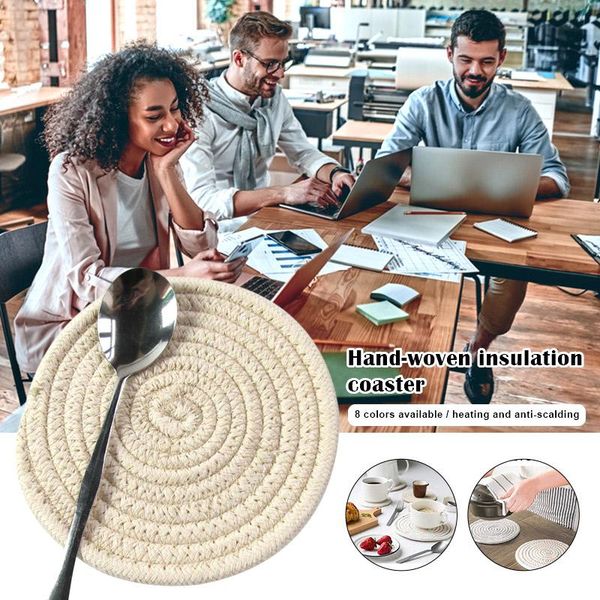 mats & pads absorbent drink coasters handmade braided 6pcs 4.3 inch round 8mm thick heat-resistant kitchen accessory
mats & pads absorbent drink coasters handmade braided 6pcs 4.3 inch round 8mm thick heat-resistant kitchen accessory