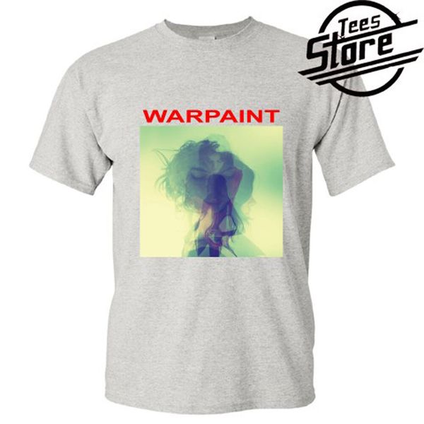 New Warpaint Band Logo Men's Grey T-Shirt Size S-3XL, White;black