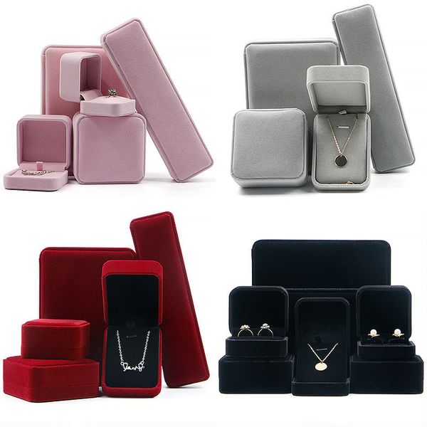jewelry boxes velvet storage case earring ring necklace bracelet gift box display cny987, Black;white
jewelry boxes velvet storage case earring ring necklace bracelet gift box display cny987, Black;white