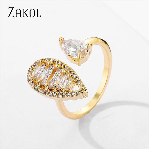 wedding rings zakol luxury water drop clear cubic zirconia couple adjustable opening ring for women engagement jewelry, Slivery;golden
wedding rings zakol luxury water drop clear cubic zirconia couple adjustable opening ring for women engagement jewelry, Slivery;golden