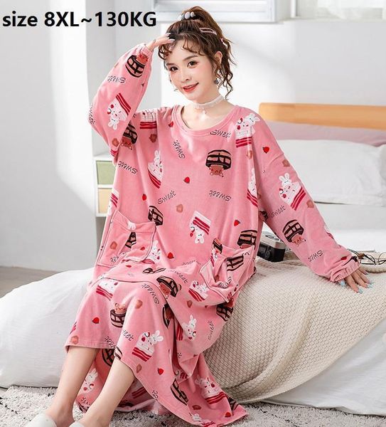 large size 8xl bust womens sleepwears 148cm long fleece nightgowns sweet winter soft nightdress casual warm homen wear, Black;red
large size 8xl bust womens sleepwears 148cm long fleece nightgowns sweet winter soft nightdress casual warm homen wear, Black;red